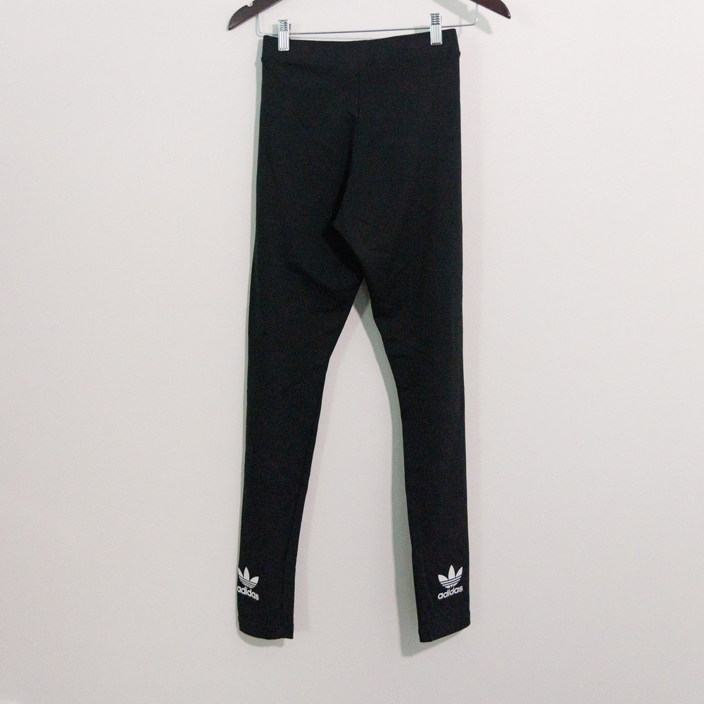 Adidas Originals Trefoil Tights Black Leggings Womens Small